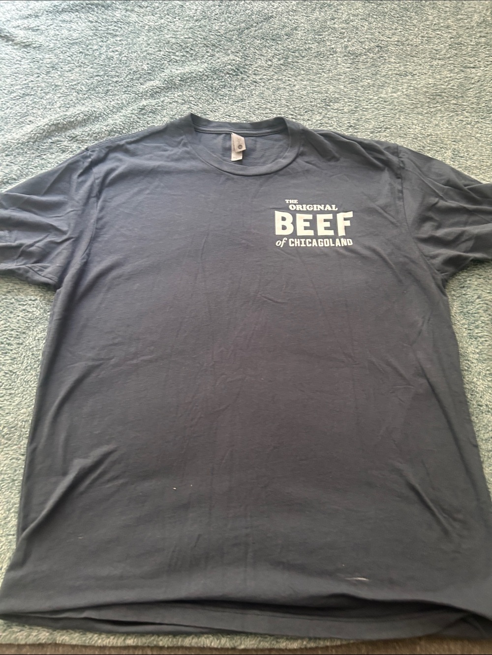 The Bear.Next Level Apparel Navy Short-Sleeve Tee with 'BEEF of Chicagoland'
